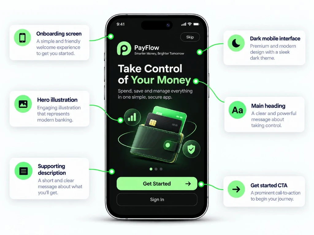 GreenVault onboarding — take control of your money